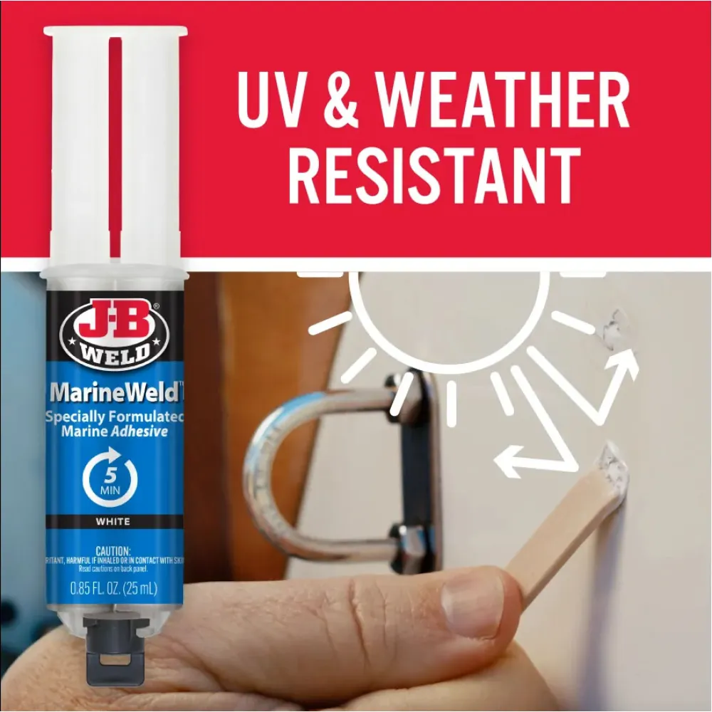 Kétkomponensű rugalmas, vízálló epoxy ragasztó Marine J-B Weld 50172