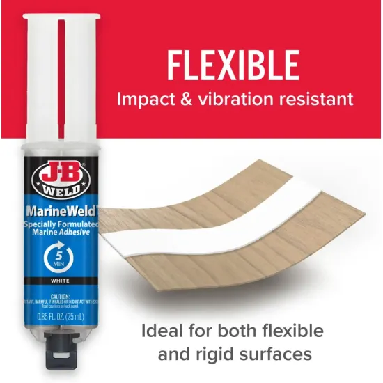 Kétkomponensű rugalmas, vízálló epoxy ragasztó Marine JB-WELD 50172