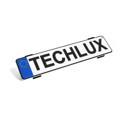 Keret nélküli rendszámtábla tartó pár Techlux - Frameless Plateholder