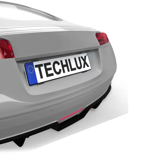 Keret nélküli rendszámtábla tartó pár Techlux - Frameless Plateholder