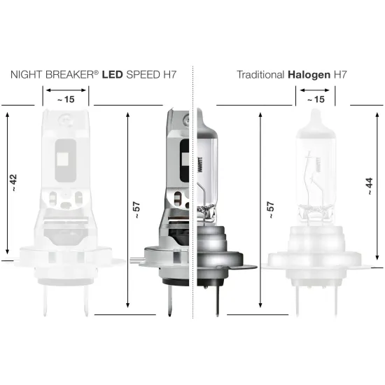 LED H7/12W/16W Osram Night Breaker Speed +450% 64210DWNBSP-2HB