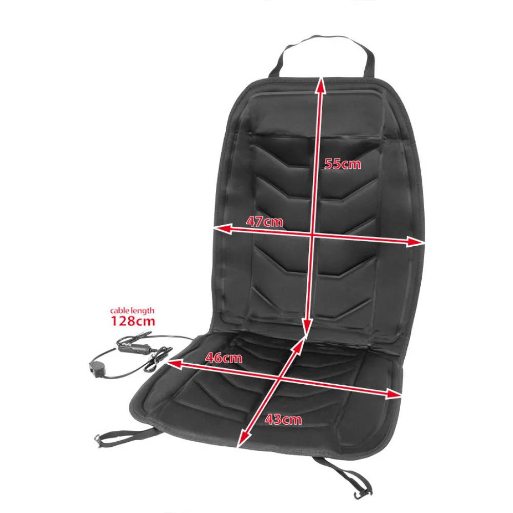 Fűthető ülésvédő 12V/35W magasított támlával AM2621