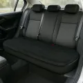 Ülésvédő, puha szőrös, fekete, hátsó ülésre 45x135 cm Autolife 01112