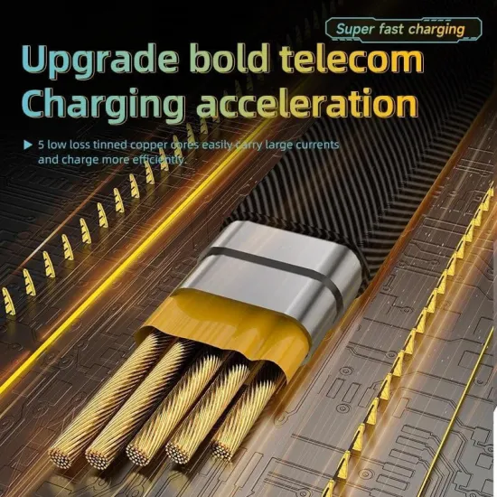 Töltő- és adatkábel 4:1-ben 60W (Lighting, Type-C), Autolife 12224