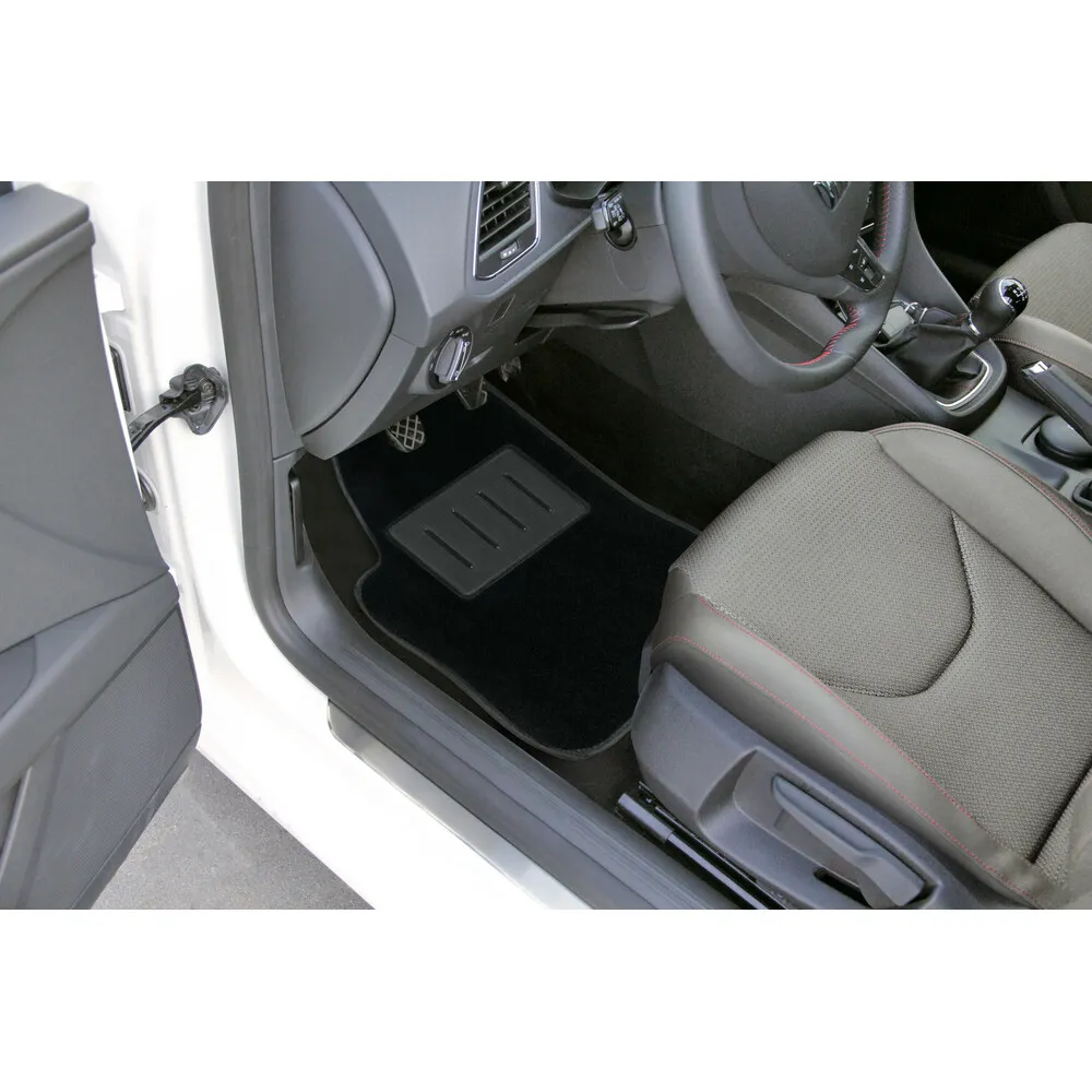 Textilszőnyeg 4db-os ganitúra, univerzális, fekete, Lampa Basic Gran Pree