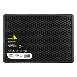 Autószőnyeg, darabos, , PVC, fekete, 52 x 35 cm, Lampa Gran Pree Rombo