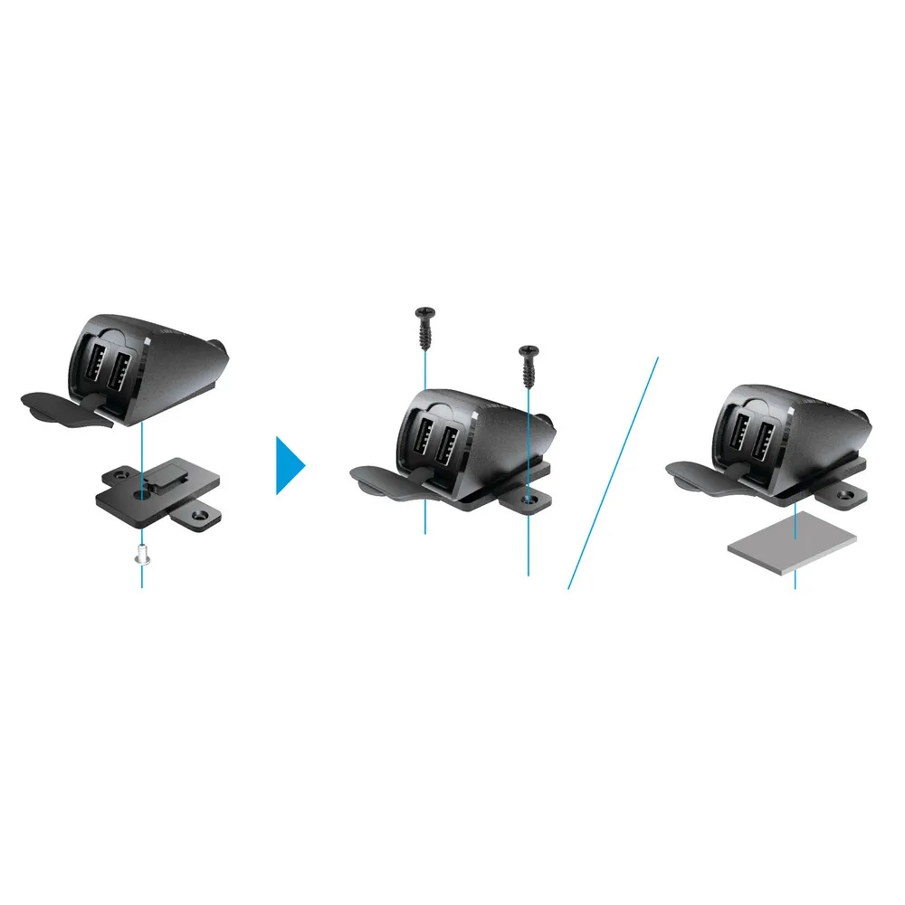 USB-Fix Trek 2 esőálló dupla USB töltő – 12/24 V, 5400 mA