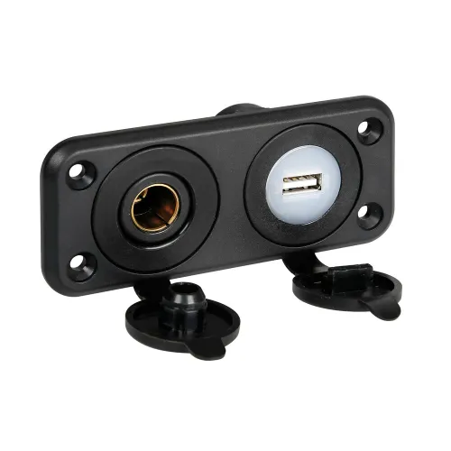 Szivargyújtó aljzat egységesítő beépítő dupla keret EXT csatlakozókhoz Lampa 39010