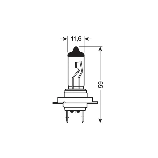 Izzó 12V H7/55W párban Lampa 58057