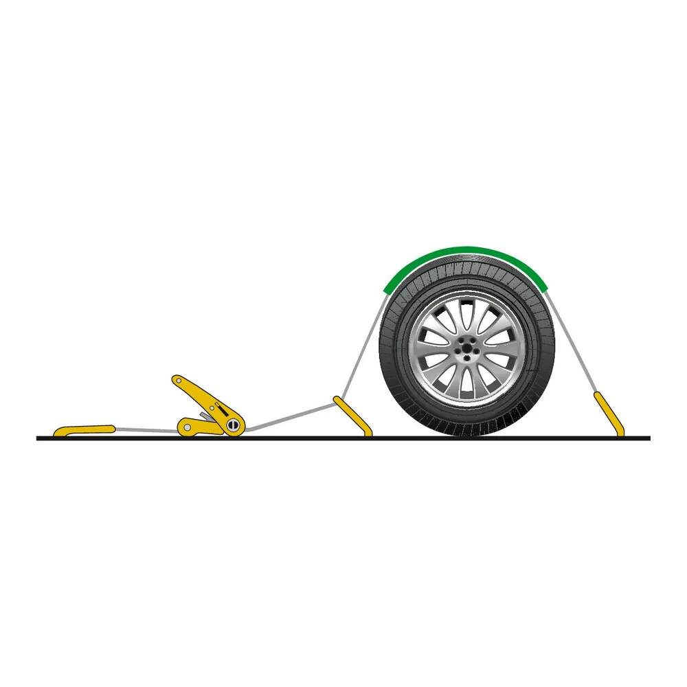 Heveder, autószállításhoz, csomagrögzítéshez, kampós, racsnis - 3000kg - 250cm Lampa 60146