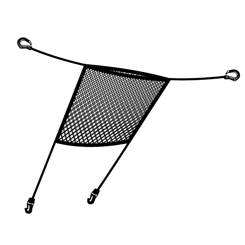 Elasztikus, hálós tároló zseb két ülés közé 28x32 cm Lampa 60270