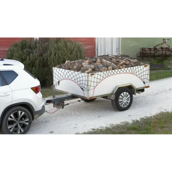 Elasztikus csomagrögzítő háló utánfutóra 120 x 180 - 240 x 350 cm, Lampa Super elastic cargo net