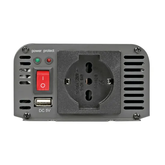 Feszültség átalakító szinuszhullámú inverter, 12V > 230V, 300/600W, Lampa PSW300 Feszültség átalakító szinuszhullámú inverter, 12V > 230V, 300/600W, Lampa PSW300