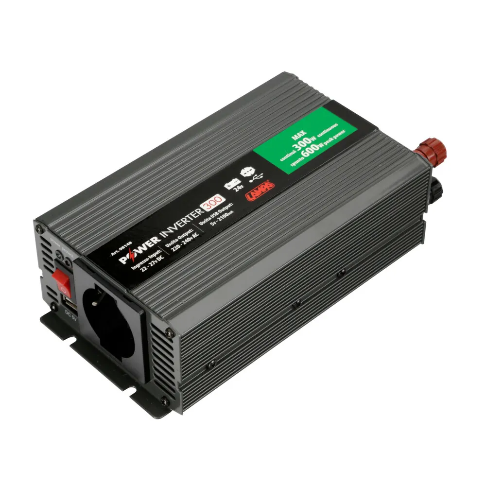 Feszültség átalakító inverter (kamionos) 24V DC - 220 V AC 300 Watt, Lampa 98148