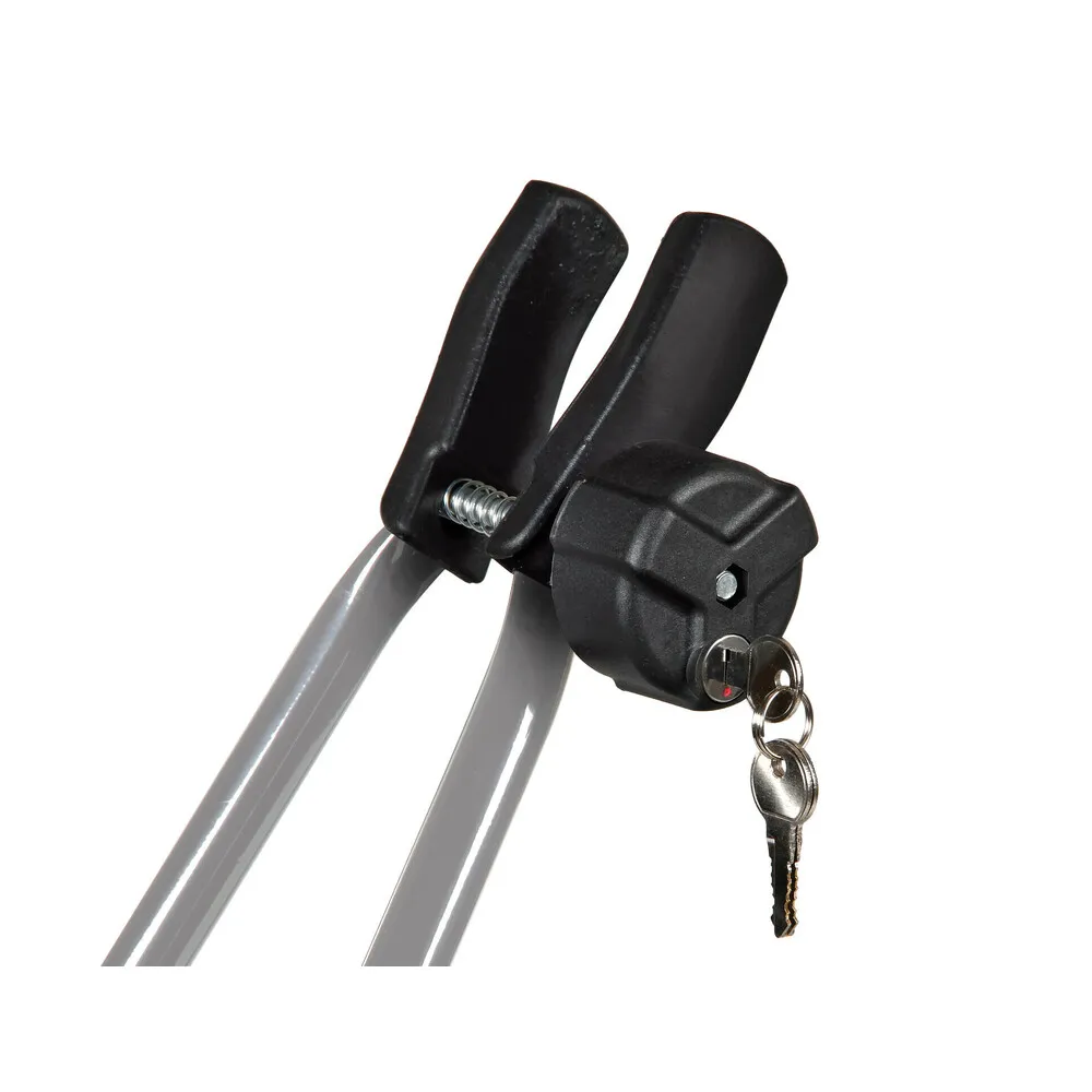 Kerékpártartó tetőcsomagtartóra, szürke (acél), zárható, Nordrive, Bike-One