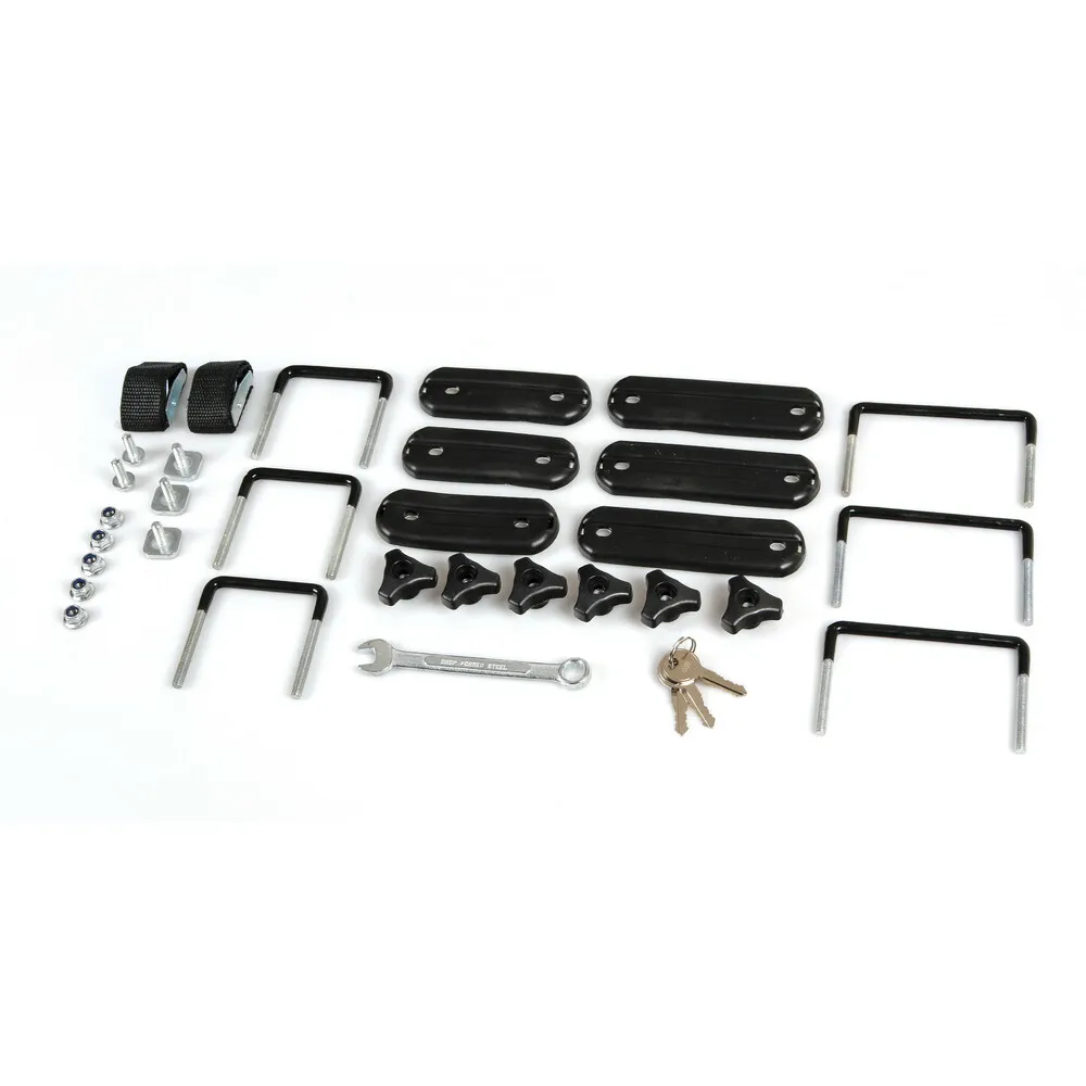 Kerékpártartó tetőcsomagtartóra, szürke (acél), zárható, Nordrive, Bike-One