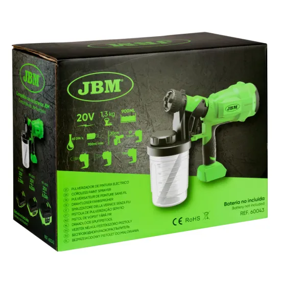 Akkumulátoros festékszóró pisztoly JBM 60043 Akkumulátoros festékszóró pisztoly JBM 60043