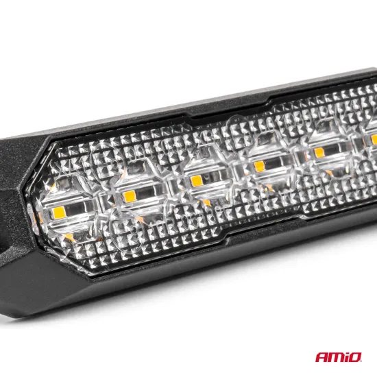 Villogófény, narancssárga 2 funkciós 6 LED-es 12/24V AMIO 03930 Villogófény, narancssárga 2 funkciós 6 LED-es 12/24V AMIO 03930