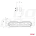 Villogófény, narancssárga 2 funkciós 6 LED-es 12/24V AMIO 03930