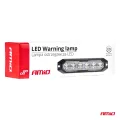 Villogófény, narancssárga 2 funkciós 6 LED-es 12/24V AMIO 03930