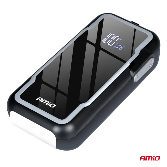 Indítás segítő egység (bikázó) powerbank, 3000 cm3-ig, 3:1-ben Amio 04678