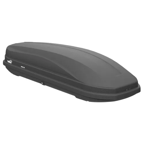 Tetőcsomagtartó síbox, matt, karbon mintás,  320 liter, HAKR Magic Line 320 L Carbon