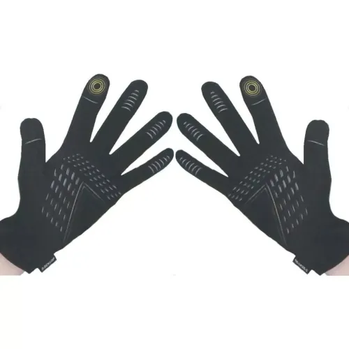 Kerékpáros, bélelt kesztyű, XL-es méretben, érintőképernyő kompatibilis, Dunlop XL