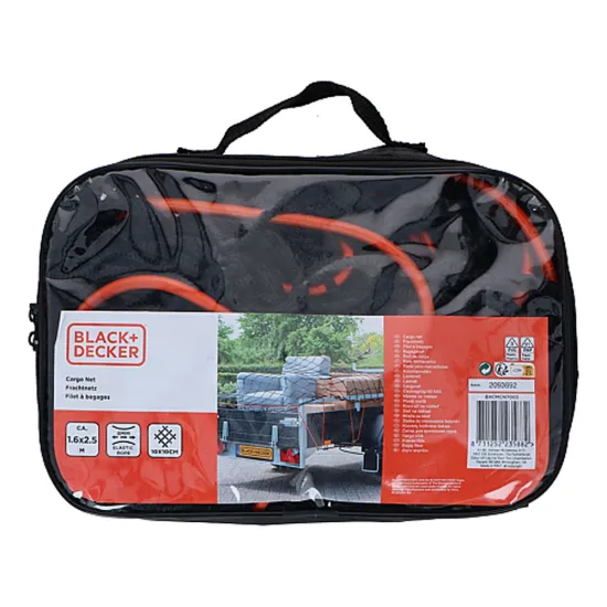 Csomagrögzítő, utánfutó háló 160 x 250 cm, Black & Decker Csomagrögzítő, utánfutó háló 160 x 250 cm, Black & Decker