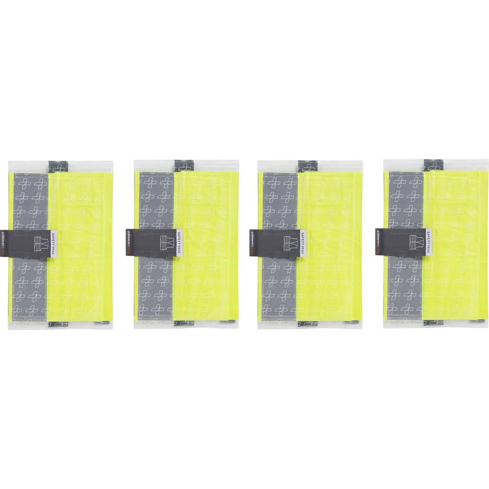 Láthatósági biztonsági mellény készlet, atószőnyeg alá Carpoint LifeHammer Safety Vest