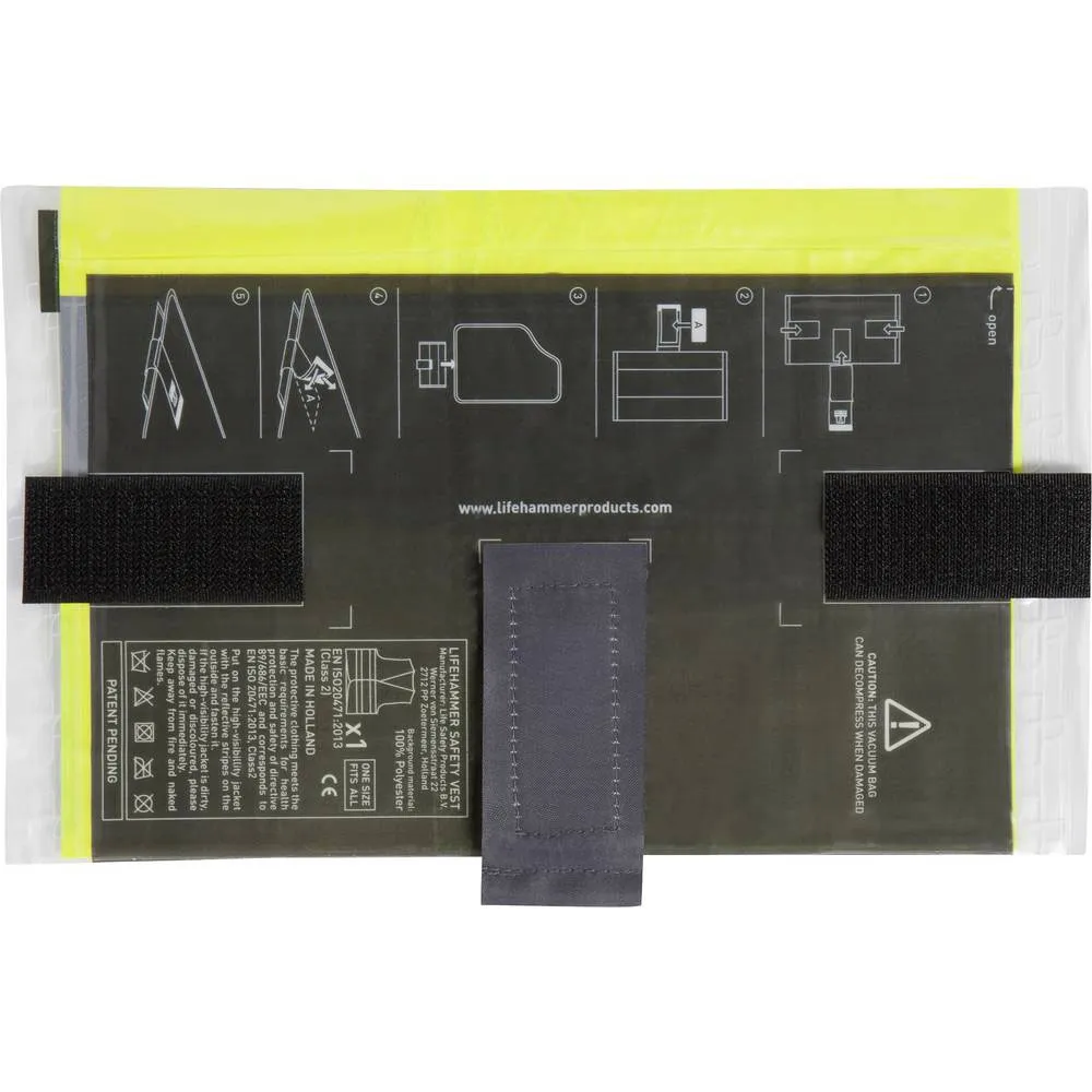 Láthatósági biztonsági mellény készlet, atószőnyeg alá Carpoint LifeHammer Safety Vest