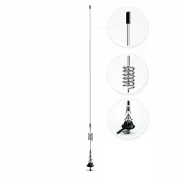 Antenna, tetőre, krómozott 80cm AFHM