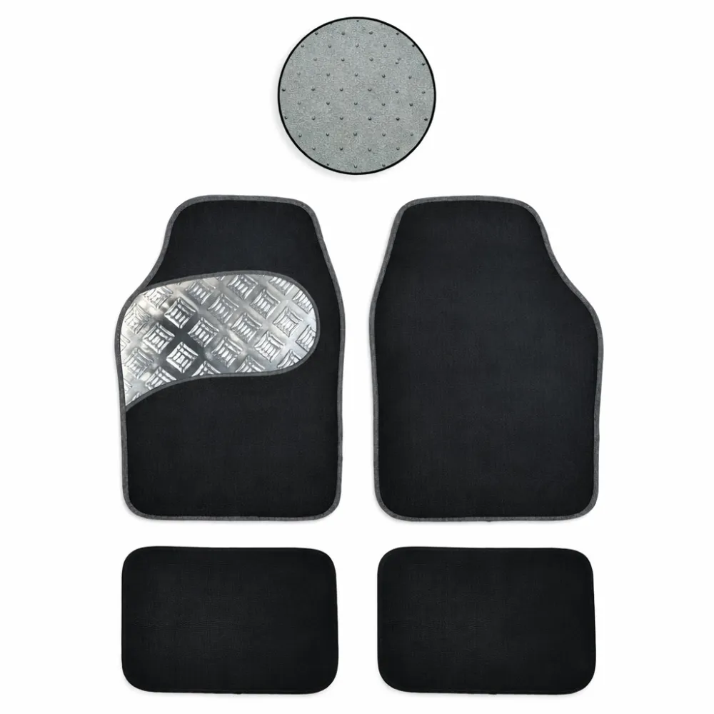 Autószőnyeg 4db-os univerzális garnitúra fém betéttel, JBM 52534