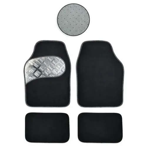 Autószőnyeg 4db-os univerzális garnitúra fém betéttel, JBM 52534