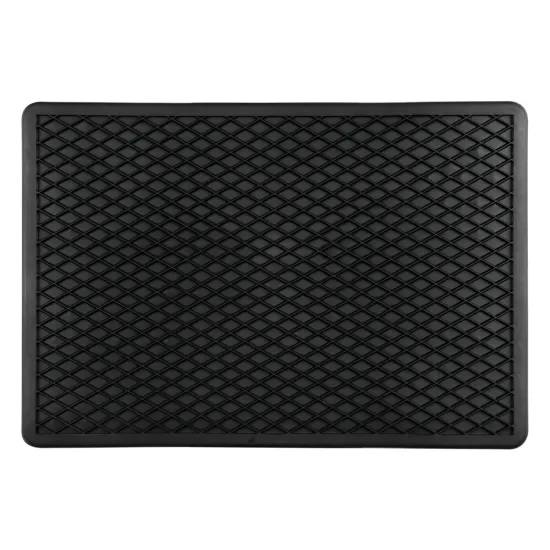 Autószőnyeg, darabos, , PVC, fekete, 52 x 35 cm, Lampa Gran Pree Rombo