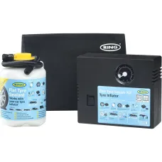 Defektjavító készlet kompresszorral 12V, Ring RTK4