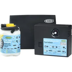 Defektjavító készlet kompresszorral 12V, Ring RTK4