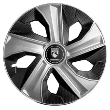 Dísztárcsa (15) Momo Box Blade ezüst-karbon 4db-os garnitúra