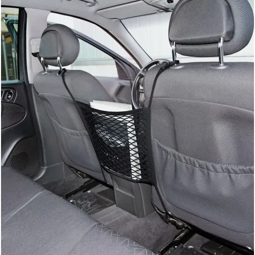 Elasztikus, hálós tároló zseb két ülés közé 28x32 cm Lampa 60270