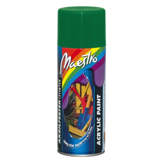 Festék spray, fényes, akril, mohazöld (RAL 6002) 400 ml, Prevent Maestro Festék spray, fényes, akril, mohazöld (RAL 6002) 400 ml, Prevent Maestro