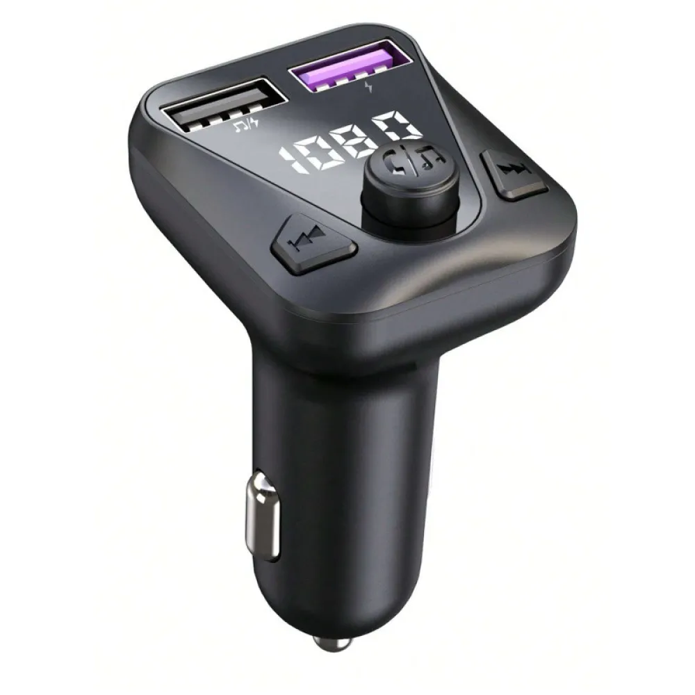 FM/Transmitter és Bluetooth kihangosító 5.3+EDR - 12/24V - Autolife C43