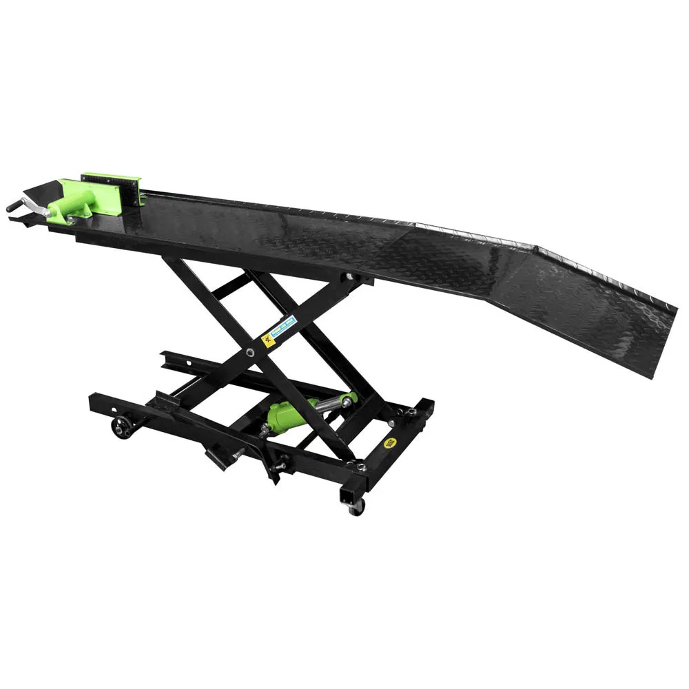 Hidraulikus motorkerékpár emelő asztal szervizeléshez, max. 365kg JBM