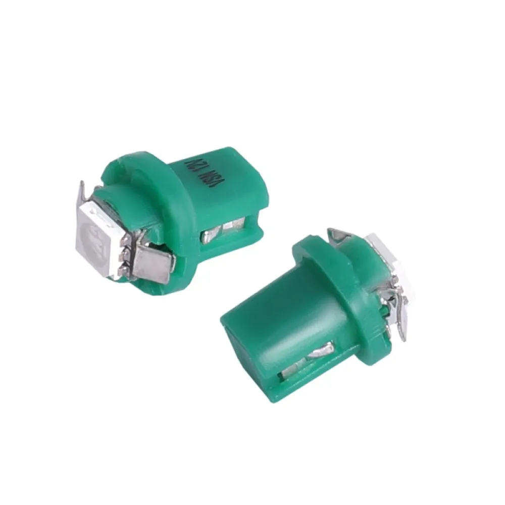 Izzó 12V műszerfalizzó LED 2db (B8,5D) zöld 58924