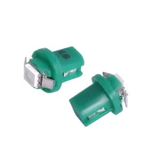 Izzó 12V műszerfalizzó LED 2db (B8,5D) zöld 58924