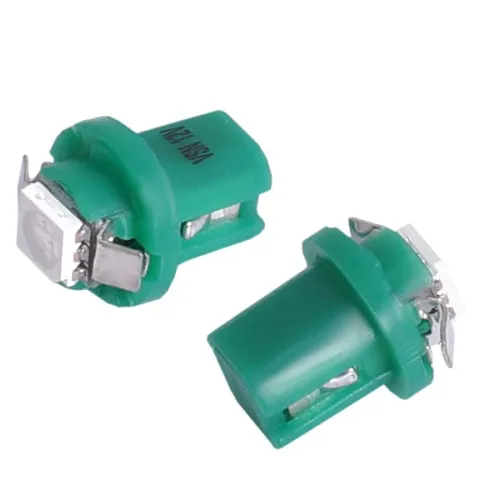 Izzó 12V műszerfalizzó LED 2db (B8,5D) zöld 58924