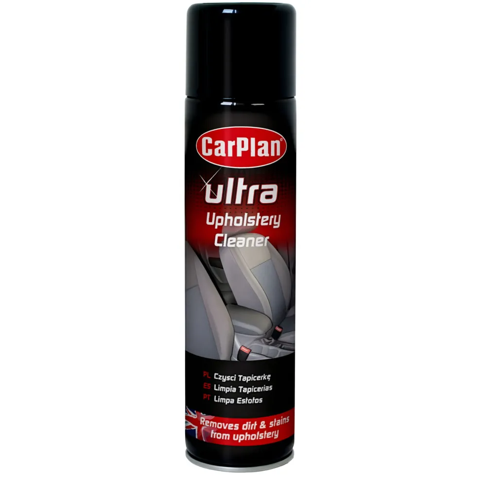 Kárpit,- velúr-, műbőr-, vinyl- tisztító hab spray 400 ml, CarPlan Ultra Upholstery Cleaner