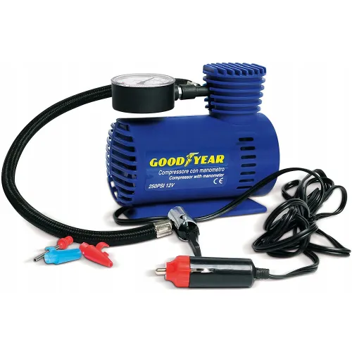 Kompresszor, 12V / 250 PSI, GoodYear
