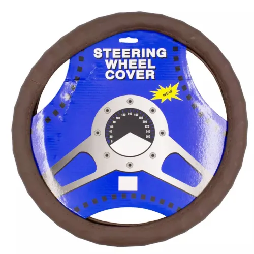 Kormányvédő, 37-39cm, barna műbőr MaxSpeed