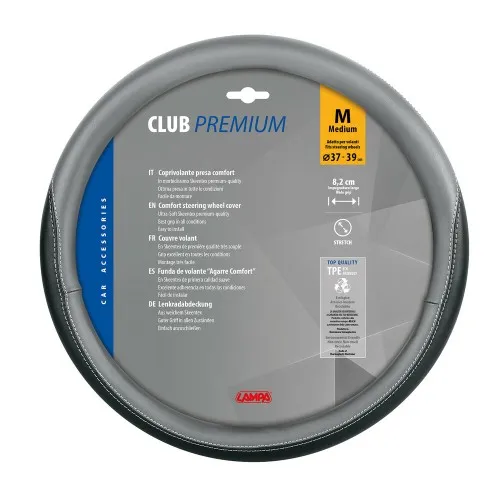 Kormányvédő 37-39cm, fekete-szürke, Lampa Skeentex Club