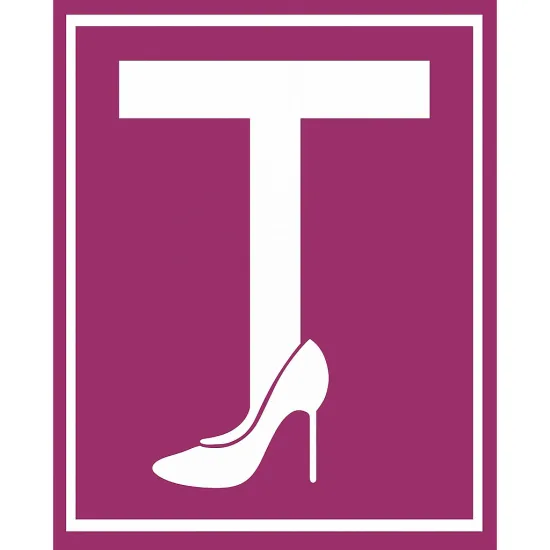 Mágneses T betű (tanuló vezető), női magassarkú tábla 20 x 23 cm