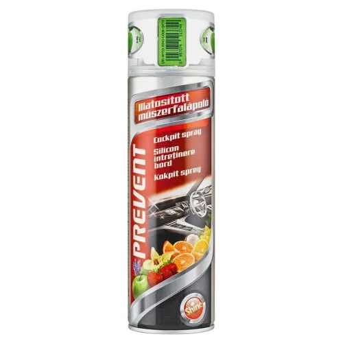 Műszerfalápoló szilikon spray, alma 500 ml, Prevent